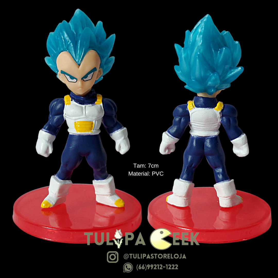 Boneco Colecionável Dragon Ball – Vegeta Deus Super Saiyajin